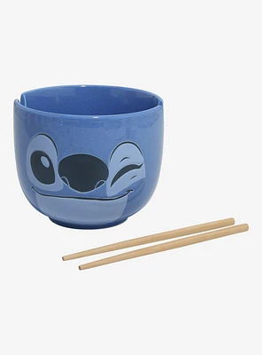 Disney Lilo & Stitch Winking Stitch Ramen Bowl and Chopsticks Set — BoxLunch Exclusive