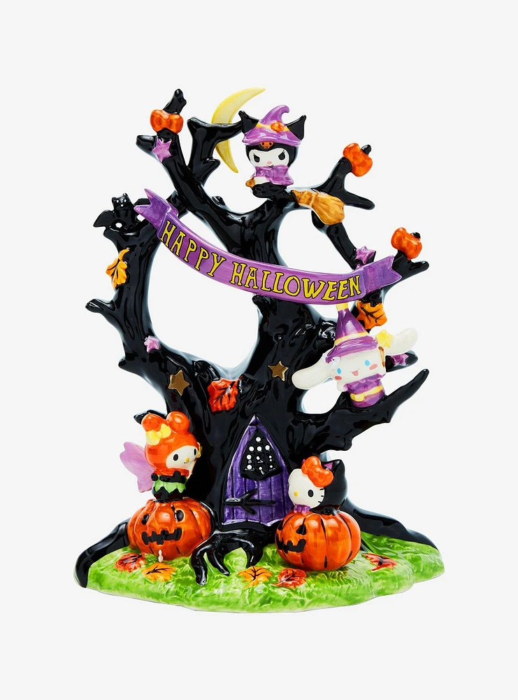 Blue Sky Hello Kitty And Friends Halloween Tree Candle House