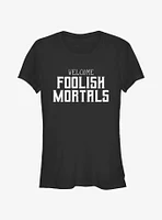 Disney The Haunted Mansion Foolish Mortals Girls T-Shirt