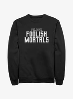 Disney The Haunted Mansion Foolish Mortals Sweatshirt