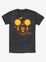 Disney Mickey Mouse Spooky Pumpkin Mineral Wash T-Shirt