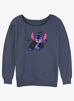 Disney Lilo & Stitch Bat Girls Slouchy Sweatshirt