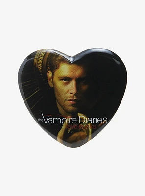 The Vampire Diaries Klaus Love Sucks Heart Button