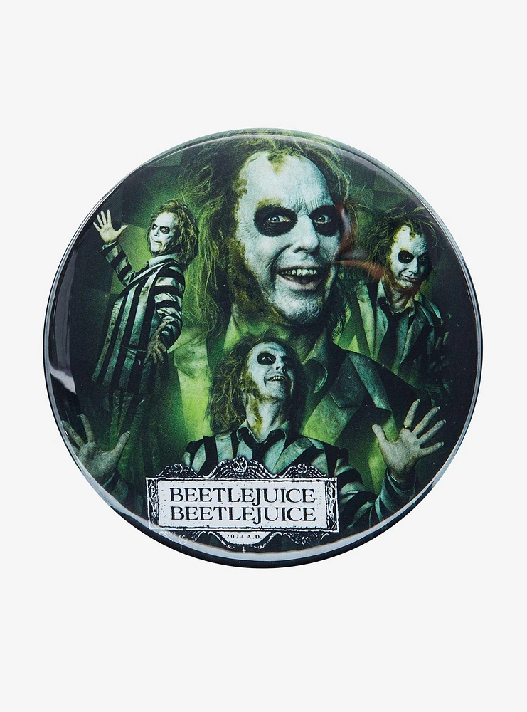 Beetlejuice Beetlejuice Collage 3 Inch Button