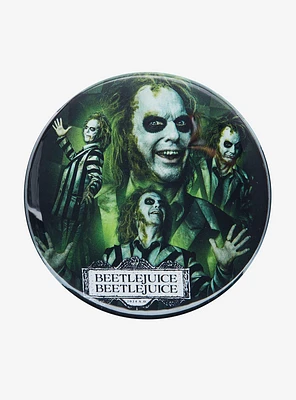 Beetlejuice Beetlejuice Collage 3 Inch Button