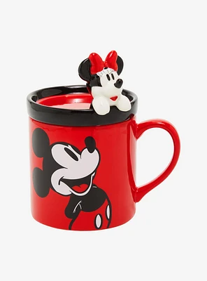 Disney Mickey and Minnie Mouse Mug & Coaster Set