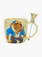 Disney Beauty and the Beast Belle, Beast, and Chip Mug with Stirrer