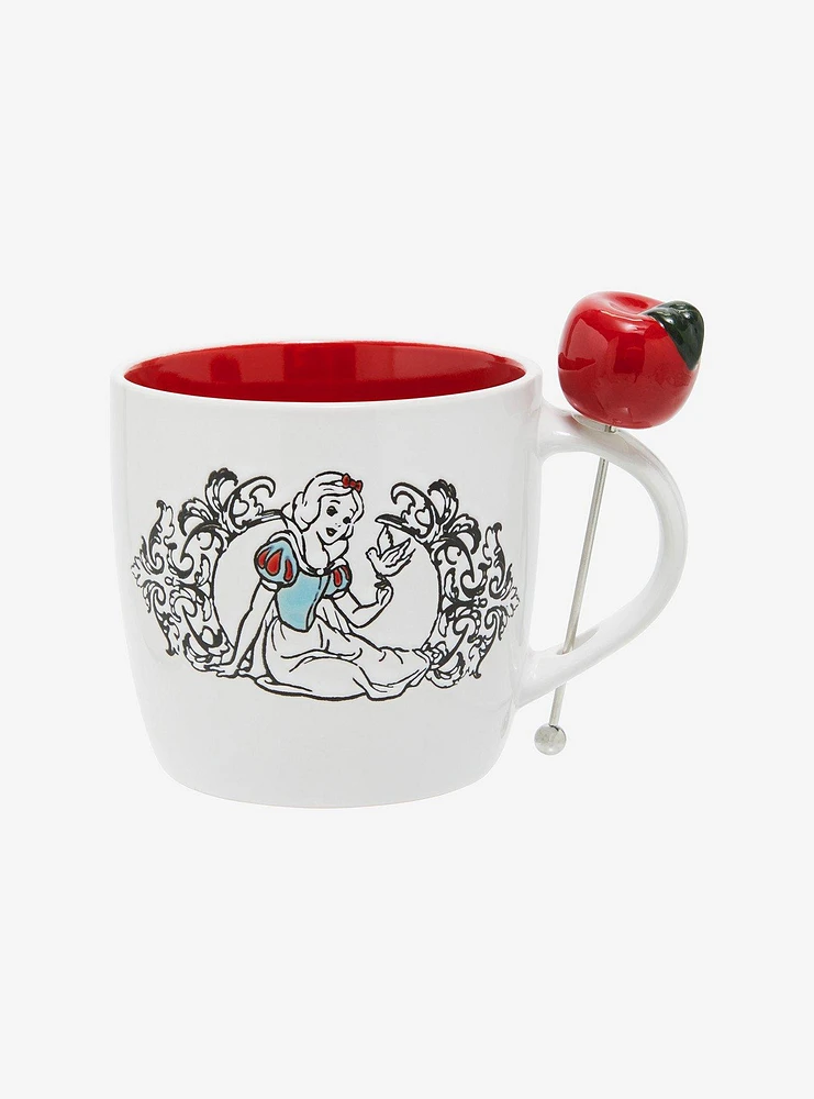 Disney Snow White and the Seven Dwarfs Portrait Mug with Apple Stirrer