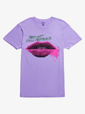 Red Hot Chili Peppers Smeared Lips Pigment-Dyed T-Shirt