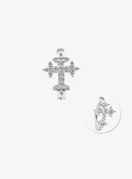 Steel Silver Cross Hinged Clicker