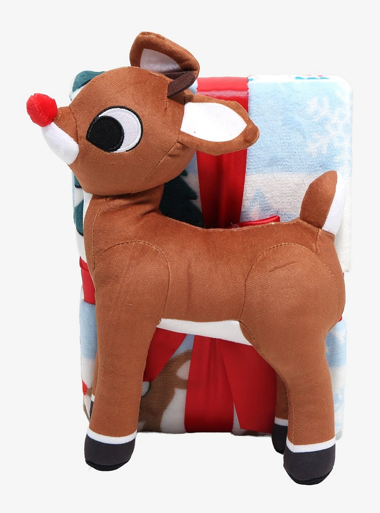 Rudolph The Red-Nosed Reindeer Hugger Pillow & Throw Set