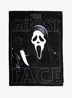 Ghost Face Mask Reversible Throw Blanket