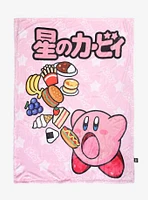 Kirby Food Double-Sided Throw Blanket