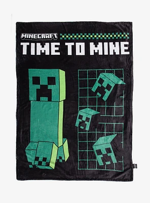 Minecraft Creeper Reversible Throw Blanket