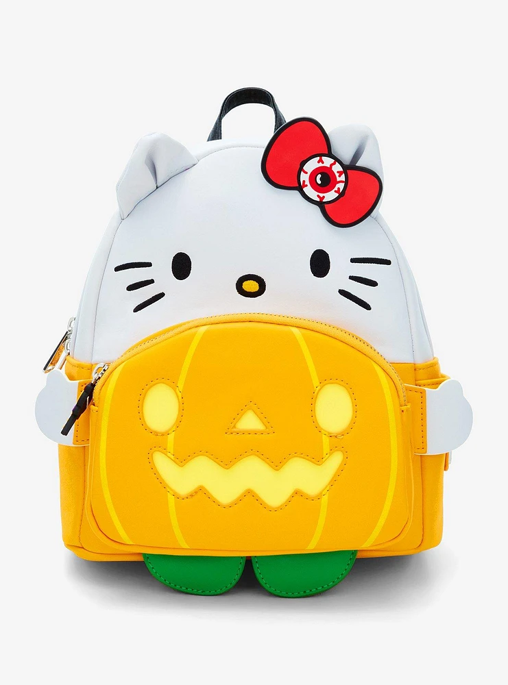 Loungefly Sanrio Hello Kitty Jack-o-Lantern Glow-in-the-Dark Mini Backpack