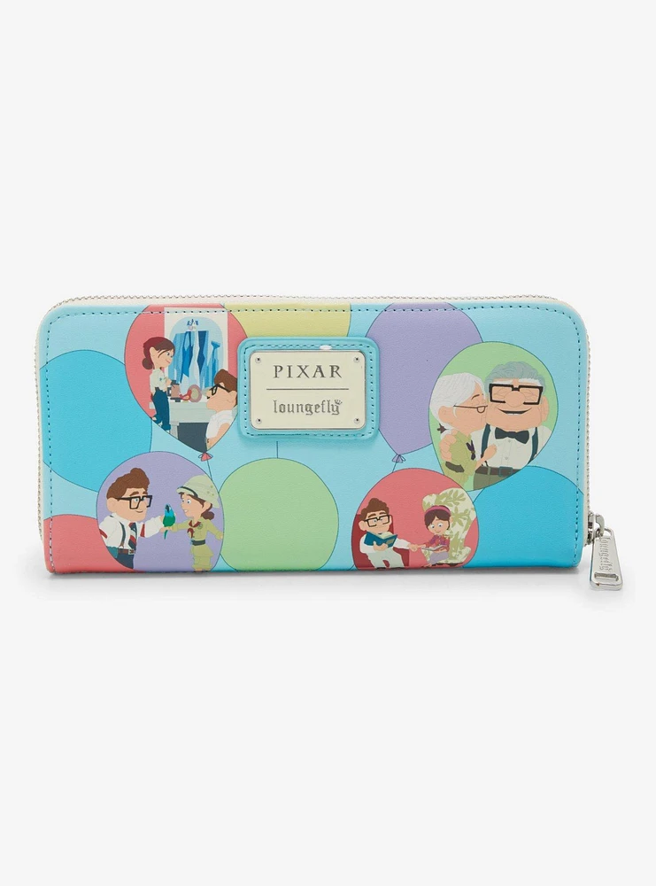 Loungefly Disney Pixar Up Carl & Ellie Balloon Scenes Wallet