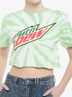 Mountain Dew Green Tie-Dye Crop Girls T-Shirt