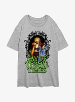 Beetlejuice Say It Three Times Girls Oversized T-Shirt