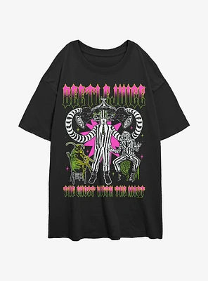 Beetlejuice Ghost With The Most Girls Oversized T-Shirt