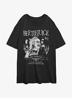 Beetlejuice Bio-Exorcist Girls Oversized T-Shirt