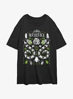 Beetlejuice Sandworm Folk Girls Oversized T-Shirt