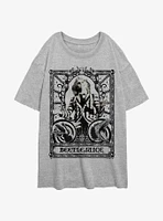 Beetlejuice Tarot Card Girls Oversized T-Shirt