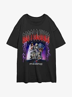 Beetlejuice Metal Lightning Girls Oversized T-Shirt