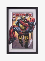 Marvel Deadpool & Wolverine Comic Book Framed Wall Art