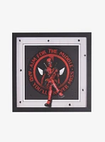 Marvel Deadpool Sitting Square Framed Wall Art