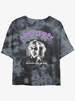 Beetlejuice Spooky Ghost With The Most Girls Tie-Dye Crop T-Shirt