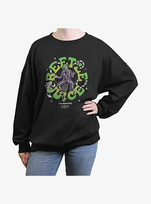 Beetlejuice Groovy Girls Oversized Sweatshirt