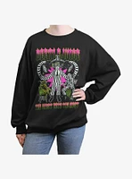 Beetlejuice Ghost With The Most Girls Oversized Sweatshirt