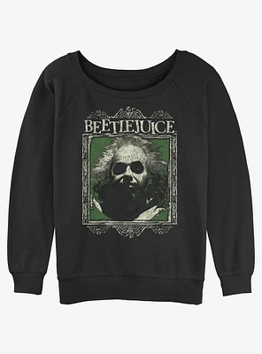 Beetlejuice Framed Girls Slouchy Sweatshirt