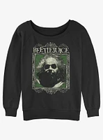 Beetlejuice Framed Girls Slouchy Sweatshirt