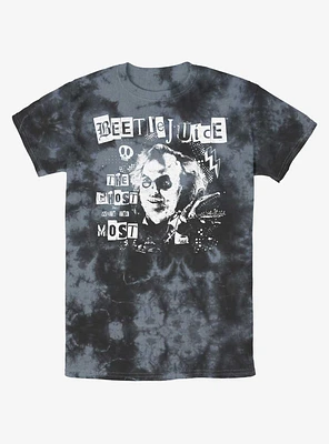 Beetlejuice Punk Tie-Dye T-Shirt