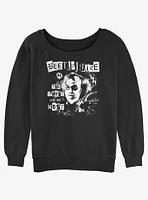 Beetlejuice Punk Girls Slouchy Sweatshirt