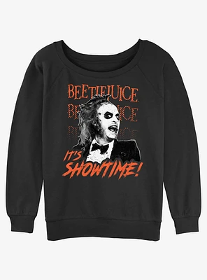 Beetlejuice It's Showtime Girls Slouchy Sweatshirt