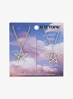 Bling Star Best Friend Necklace Set