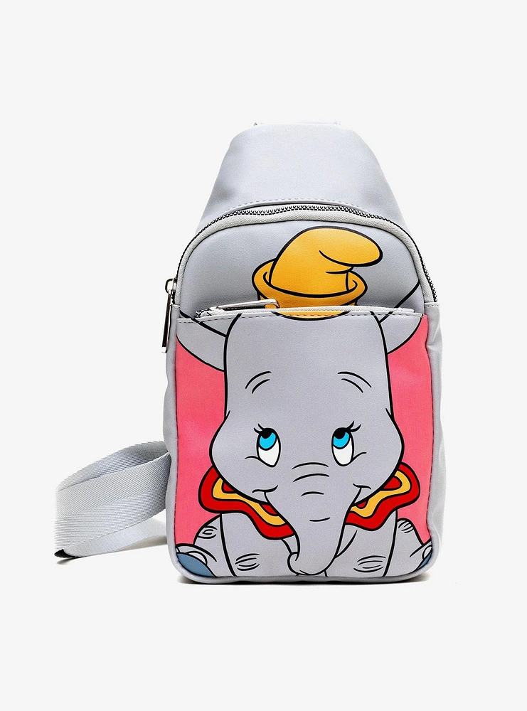 Disney Dumbo Sitting Close Up Crossbody Sling Bag