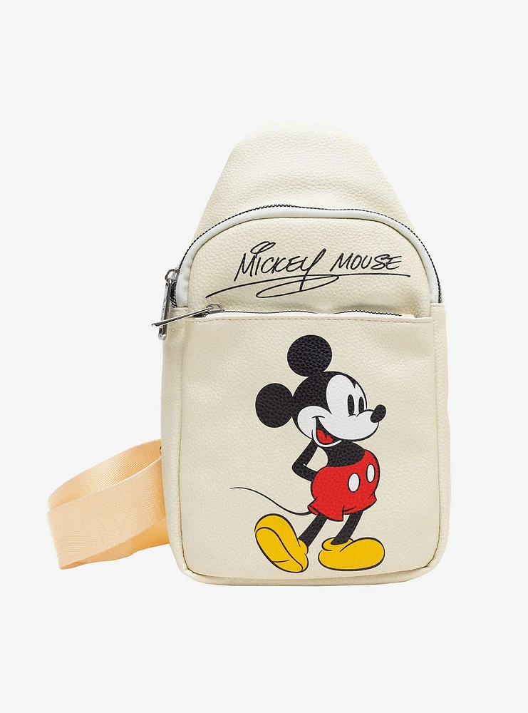 Disney Mickey Mouse Classic Pose Crossbody Sling Bag