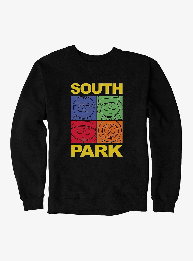 South Park Character Color Blocks Sweatshirt