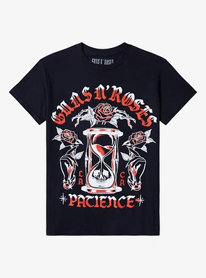 Guns N' Roses Patience Hourglass Boyfriend Fit Girls T-Shirt