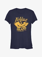 Outer Banks Kildare Island Surfboard Silhouette Girls T-Shirt