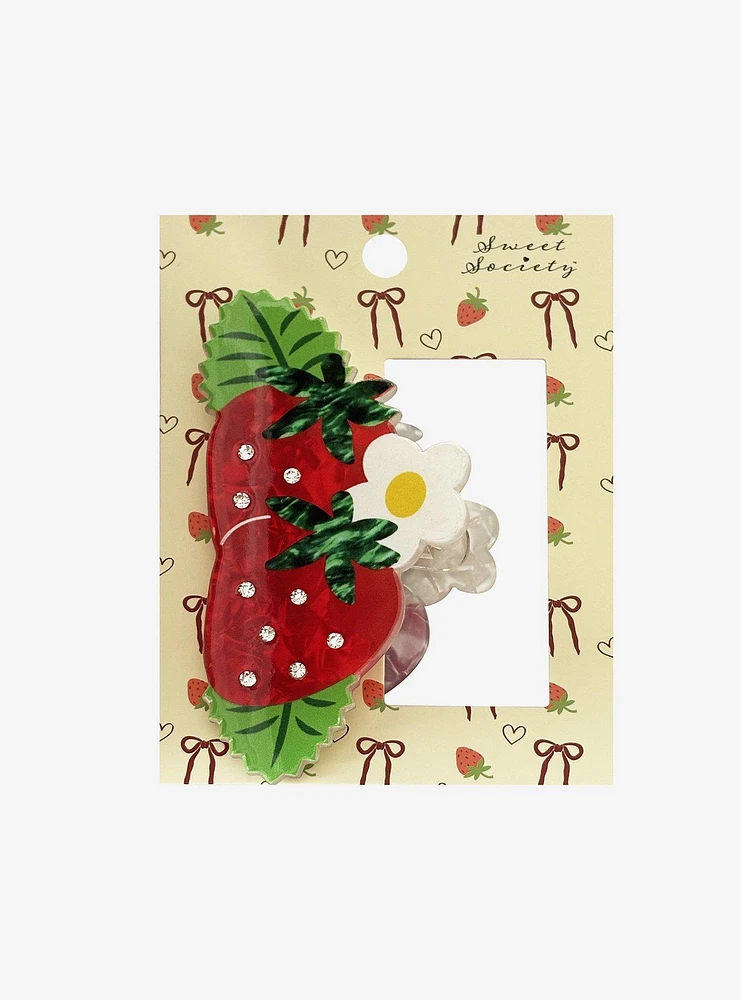 Sweet Society Strawberry Claw Hair Clip