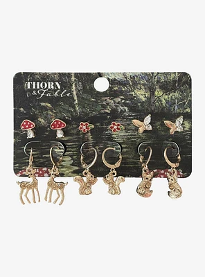 Thorn & Fable Woodland Critter Earring Set