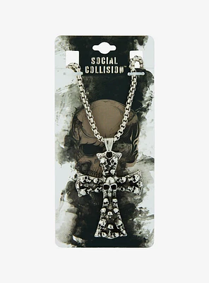 Social Collision Catacombs Cross Necklace