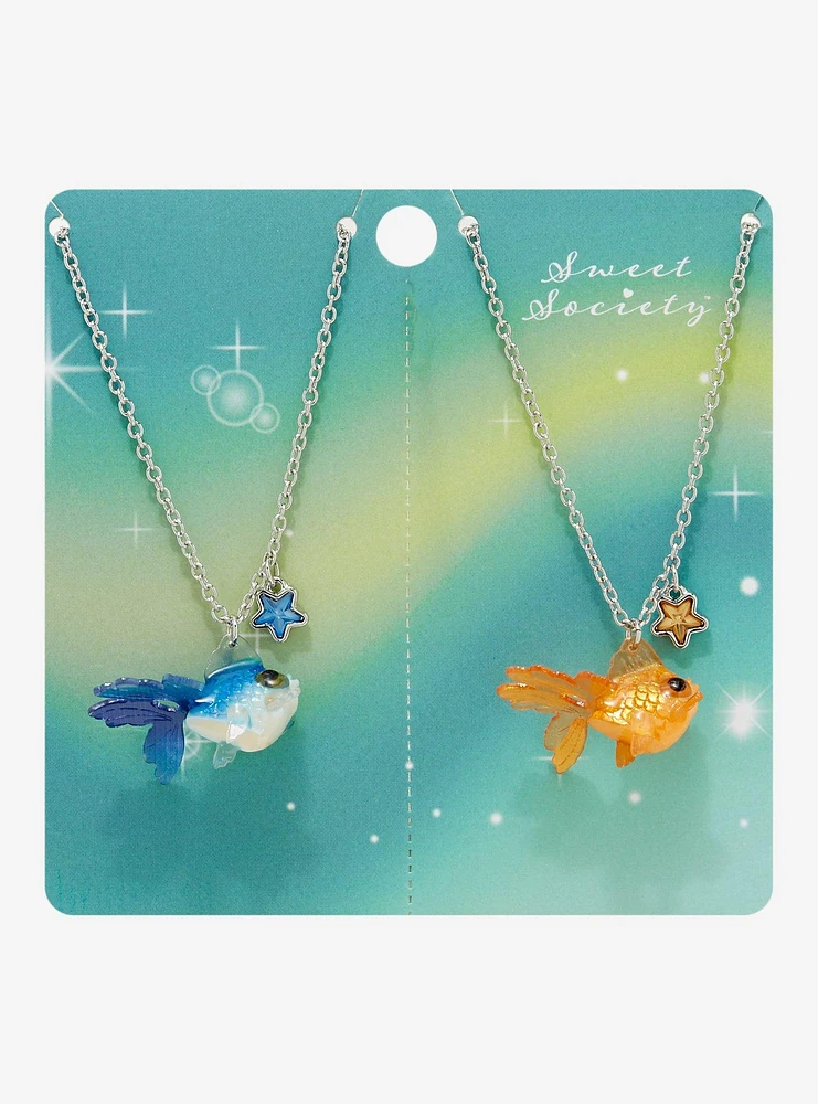 Sweet Society Star Goldfish Best Friend Necklace Set