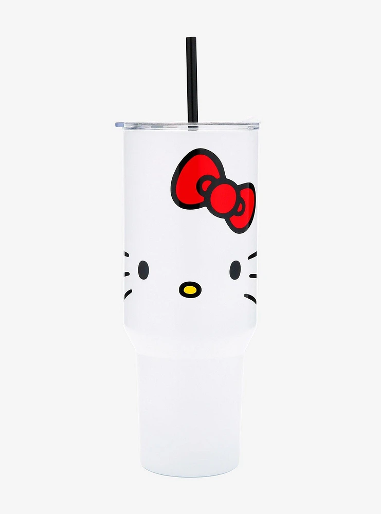 Hello Kitty Face Stainless Steel Travel Cup