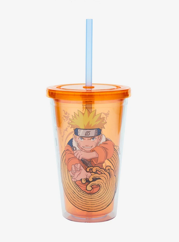 Naruto Acrylic Travel Cup With Reusable Ice Cubes