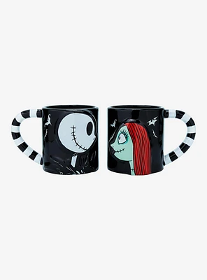 The Nightmare Before Christmas Jack & Sally Face Mug Set